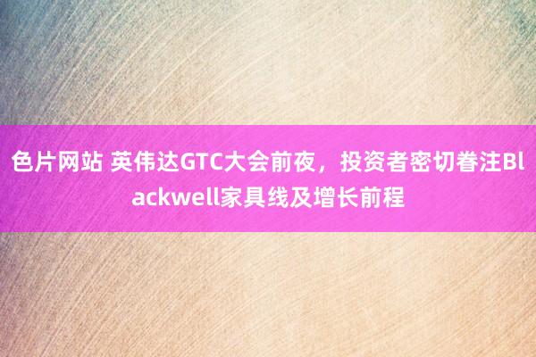 色片网站 英伟达GTC大会前夜，投资者密切眷注Blackwell家具线及增长前程