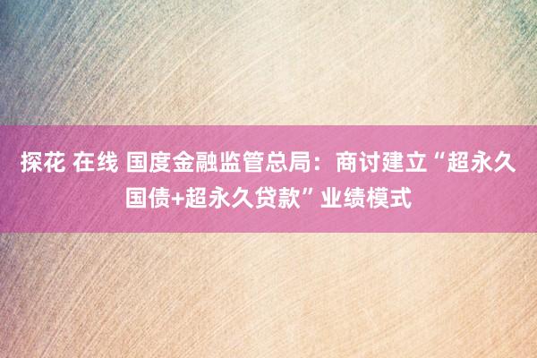 探花 在线 国度金融监管总局：商讨建立“超永久国债+超永久贷款”业绩模式